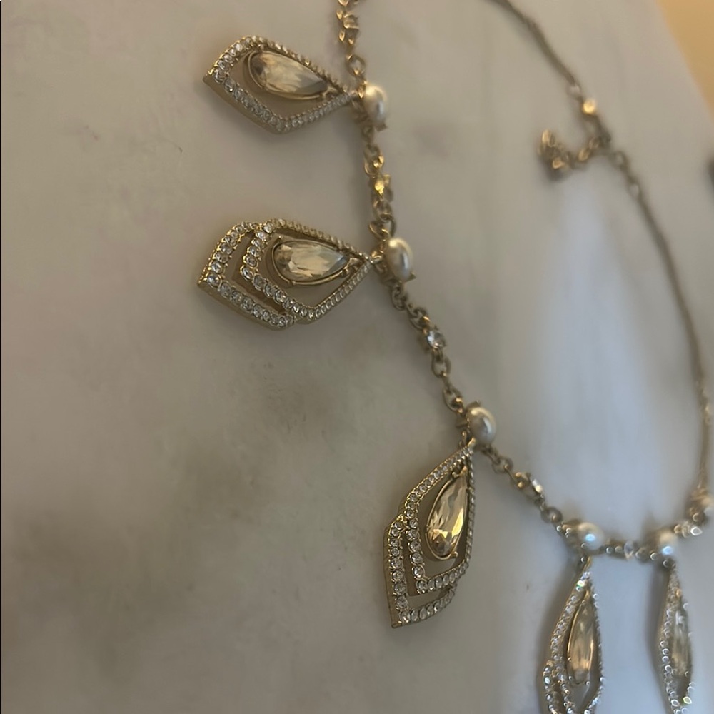 Cato Silver and Gold Leaf Necklace
